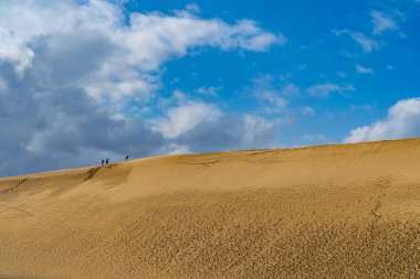 Tottori Sand Dunes (Tottori Sakyu). Japonya 'nın en büyük kum tepesi, Japonya' nın Tottori ilindeki Sanin Kaigan Milli Parkı 'nın bir parçası.
