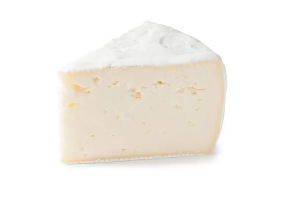 Porção camembert queijo isolado — Fotografia de Stock