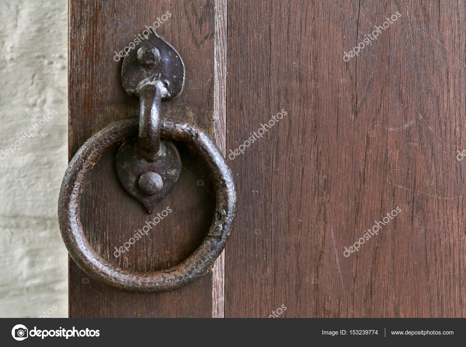 Manijas antiguas para puertas | Anillo vintage o de hierro manijas de