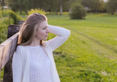 Genç bir kadın rüyalar 