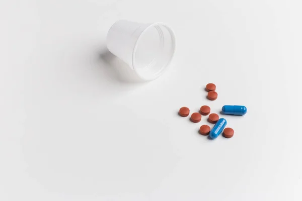 Pigułki Kapsułki Kapsułki Tabletki Zdrowie Tabletki Zdrowie — Zdjęcie stockowe