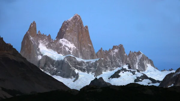 Alba Monte Fitz Roy Laguna Capri — Foto Stock