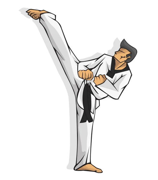 Taekwondo. Martial art — Stock Vector