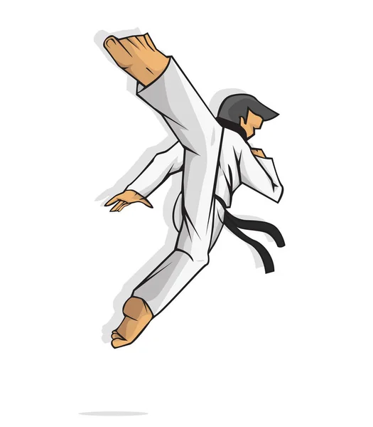 Taekwondo. Arte marcial — Vector de stock