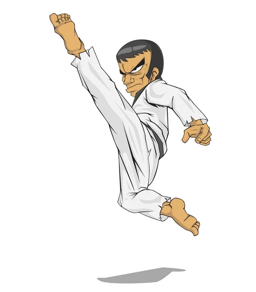 Korea taekwondo mistr. Bojové umění — Stockový vektor