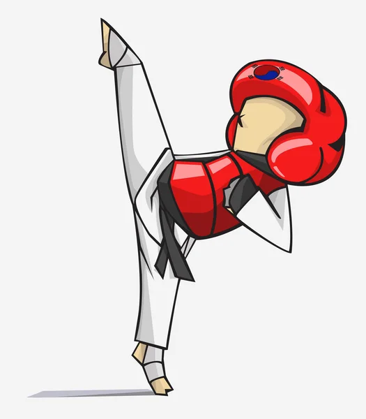 Du taekwondo. Art martial — Image vectorielle