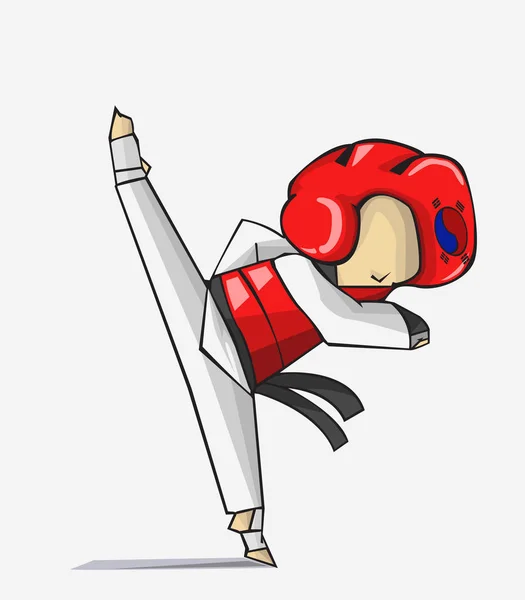 Du taekwondo. Art martial — Image vectorielle