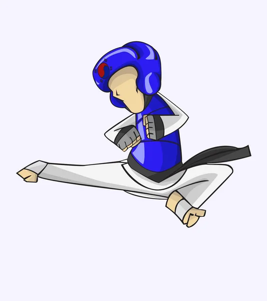 Taekwondo. Kampfkunst — Stockvektor