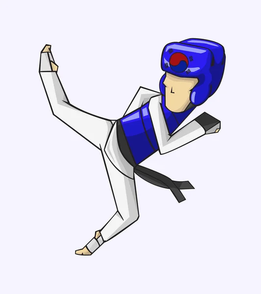Taekwondo. savaş sanatı — Stok Vektör