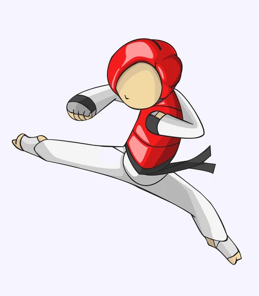 Du taekwondo. Art martial — Image vectorielle