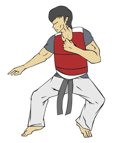 Taekwondo. art martial — Διανυσματικό Αρχείο