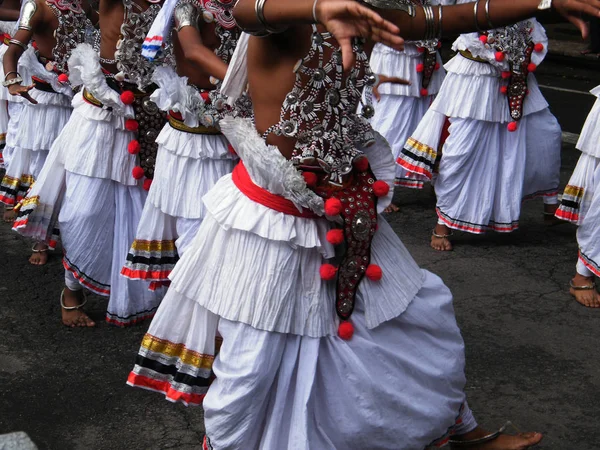 Procesión Sri Lankan Kandy Baila Región Montañosa Baile Ves —  Fotos de Stock
