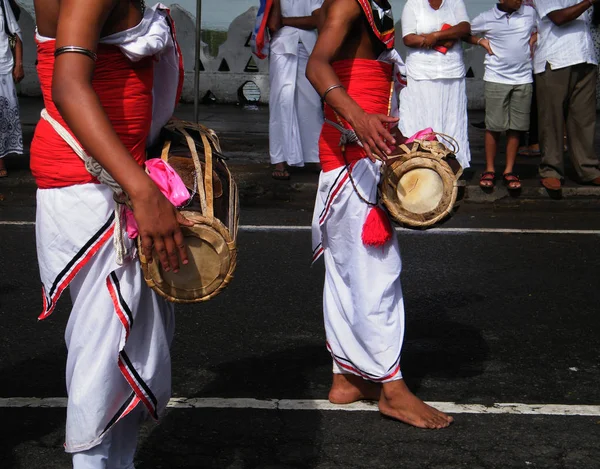 Traditional Sri Lankan Drummers — Stock Photo, Image
