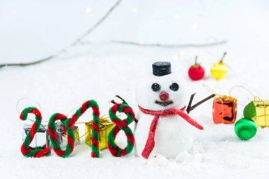 Kardan adam kavramı yeni yıl 2018 ve Noel giftes ile