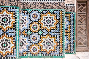 Mosaic detail architecture clipart