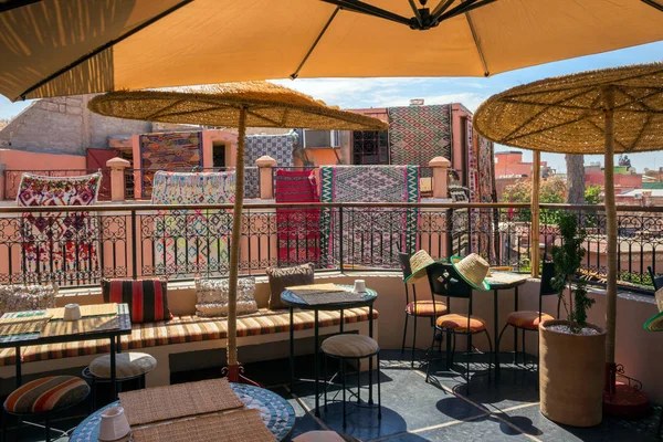 Vistas al balcón en Marrakech — Foto de Stock