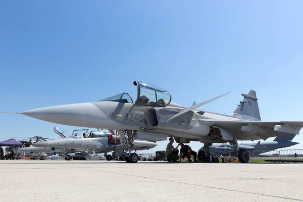 Saab jas-39 aperto — Fotografia de Stock