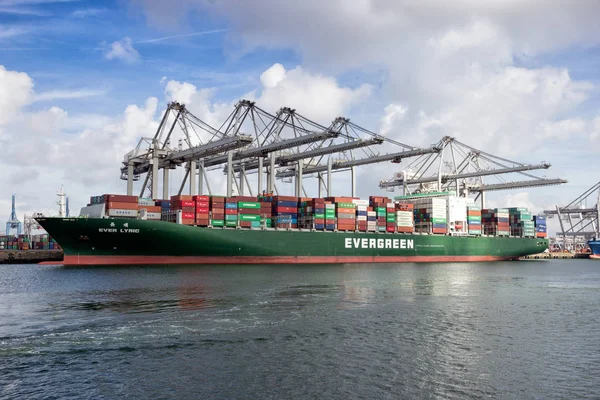 Puerto de envío de contenedores Rotterdam — Foto de Stock