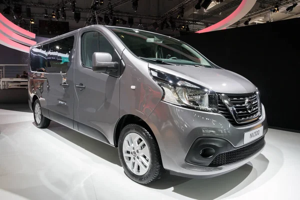 Opel Vivaro commercial van showcased at the Brussels Expo Autosalon motor  show. Belgium - January 19, 2017 Stock Photo - Alamy