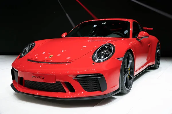 2018 ポルシェ 911 Gt3 スポーツ車 — ストック写真