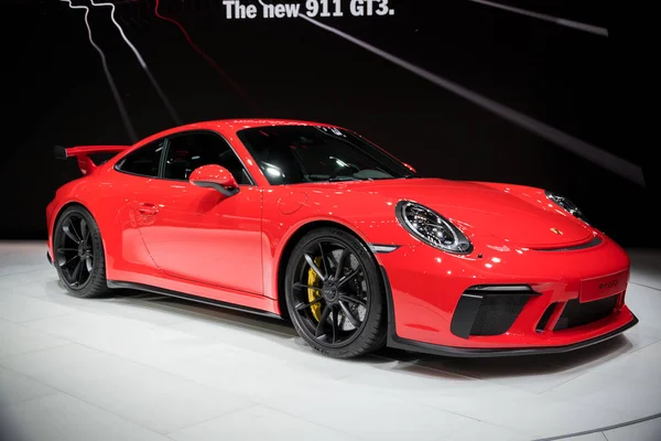 新しいポルシェ 911 Gt3 2018 スポーツカー — ストック写真