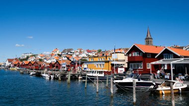 Sweden Bohuslan tourist village clipart