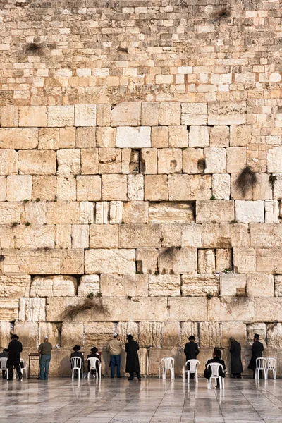 Muro das Lamentações Jerusalém judaica — Fotografia de Stock