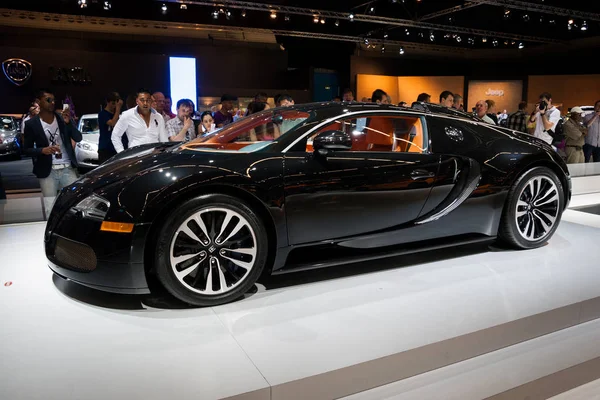 Bugatti Veyron Sang Noir sportauto — Stockfoto