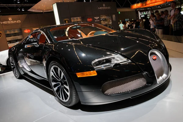 Bugatti Veyron Sang Noir spor arabası — Stok fotoğraf