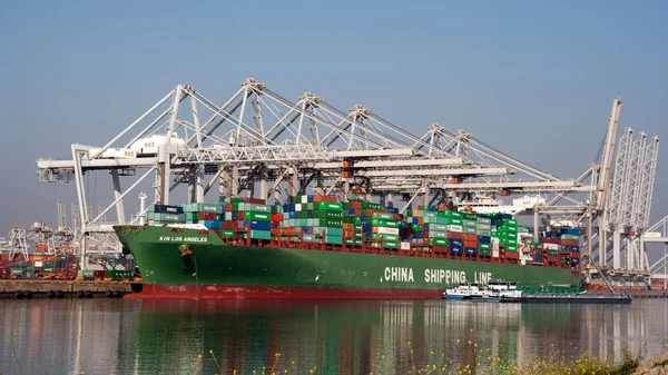 Kontener żeglugi portu Rotterdam — Zdjęcie stockowe