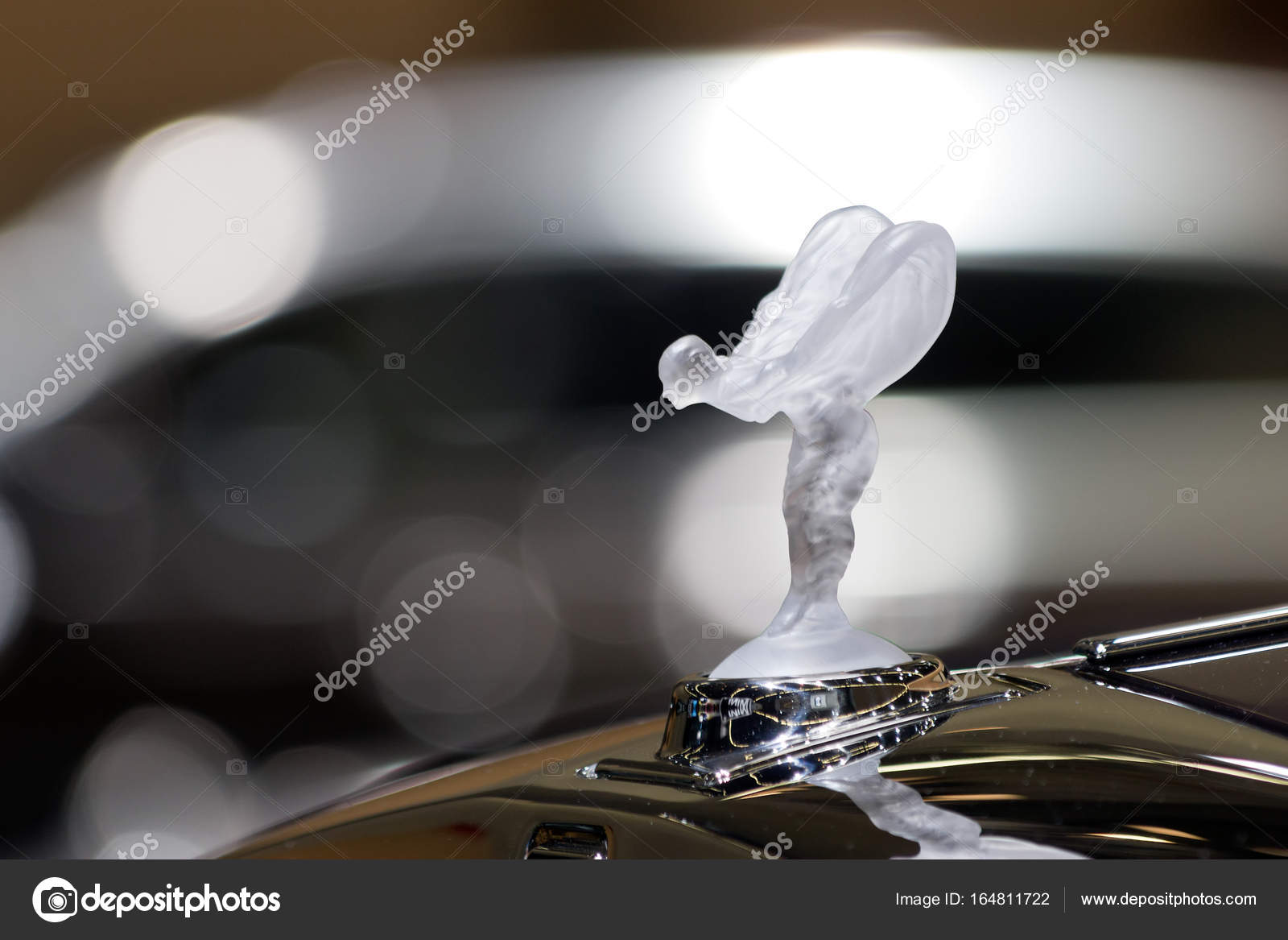 The emblem of RollsRoyce, Spirit of Ecstasy Stock Editorial Photo