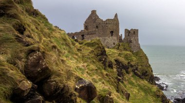 Castle ruin Northern Ireland clipart