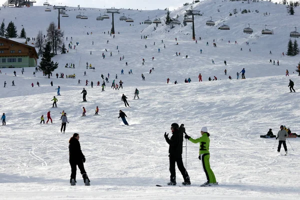 Piste de ski Alpes autrichiennes — Photo