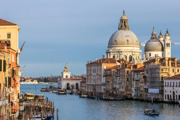 Gran Canal Basílica Venecia Italia — Foto de Stock