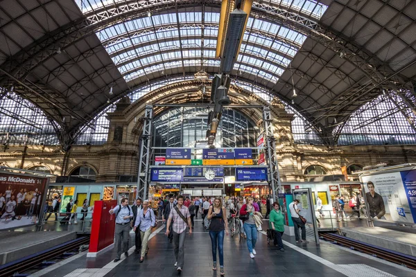 Frankfurt central train station — Stock Photo, Image