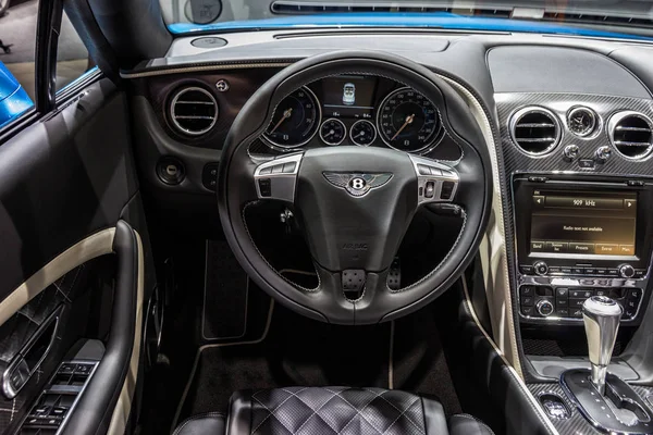 Interior del Bentley Continental Gt Speed — Foto de Stock