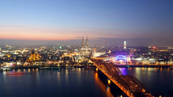 Skyline della città di Colonia Germania — Foto Stock