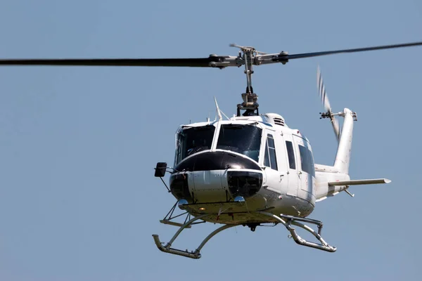 White helicopter flight — Stock Photo, Image