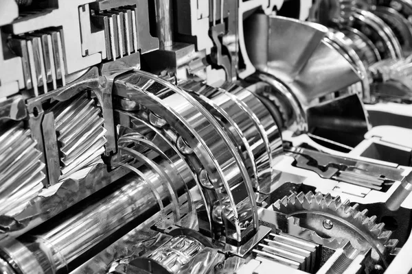 Interior do motor conceito da indústria de engenharia — Fotografia de Stock