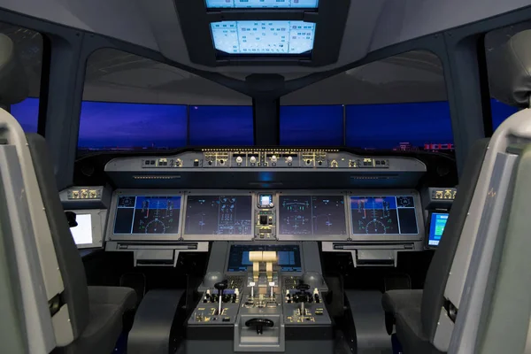 Russian Irkut MC-21 airliner flight simulator — Stock Photo, Image