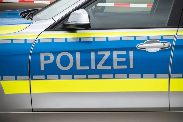 Duitse politie-auto — Stockfoto