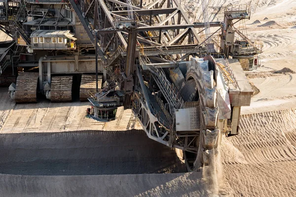 Wheel mining excavator open pit mine — Stock Photo, Image