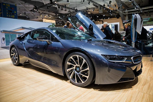 BMW i8 elektrikli spor araba — Stok fotoğraf