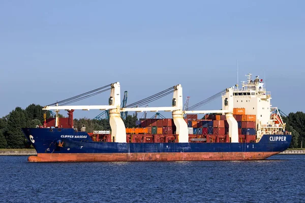 Container lastfartyg — Stockfoto