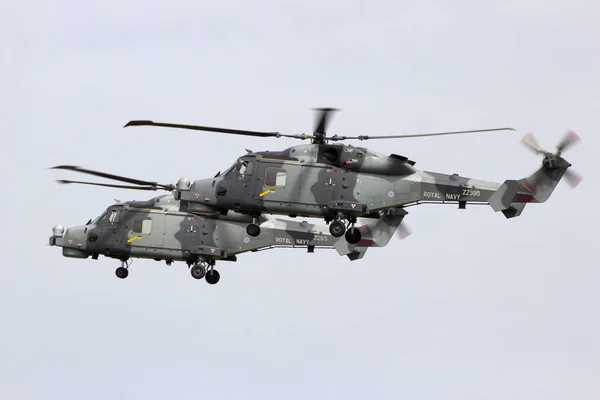 Hubschrauber der britischen Royal Navy Wildcat — Stockfoto