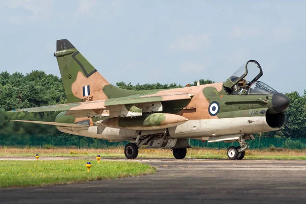 Hellenic Air Force A-7 Corsair II attack jet plane — Stock Photo, Image