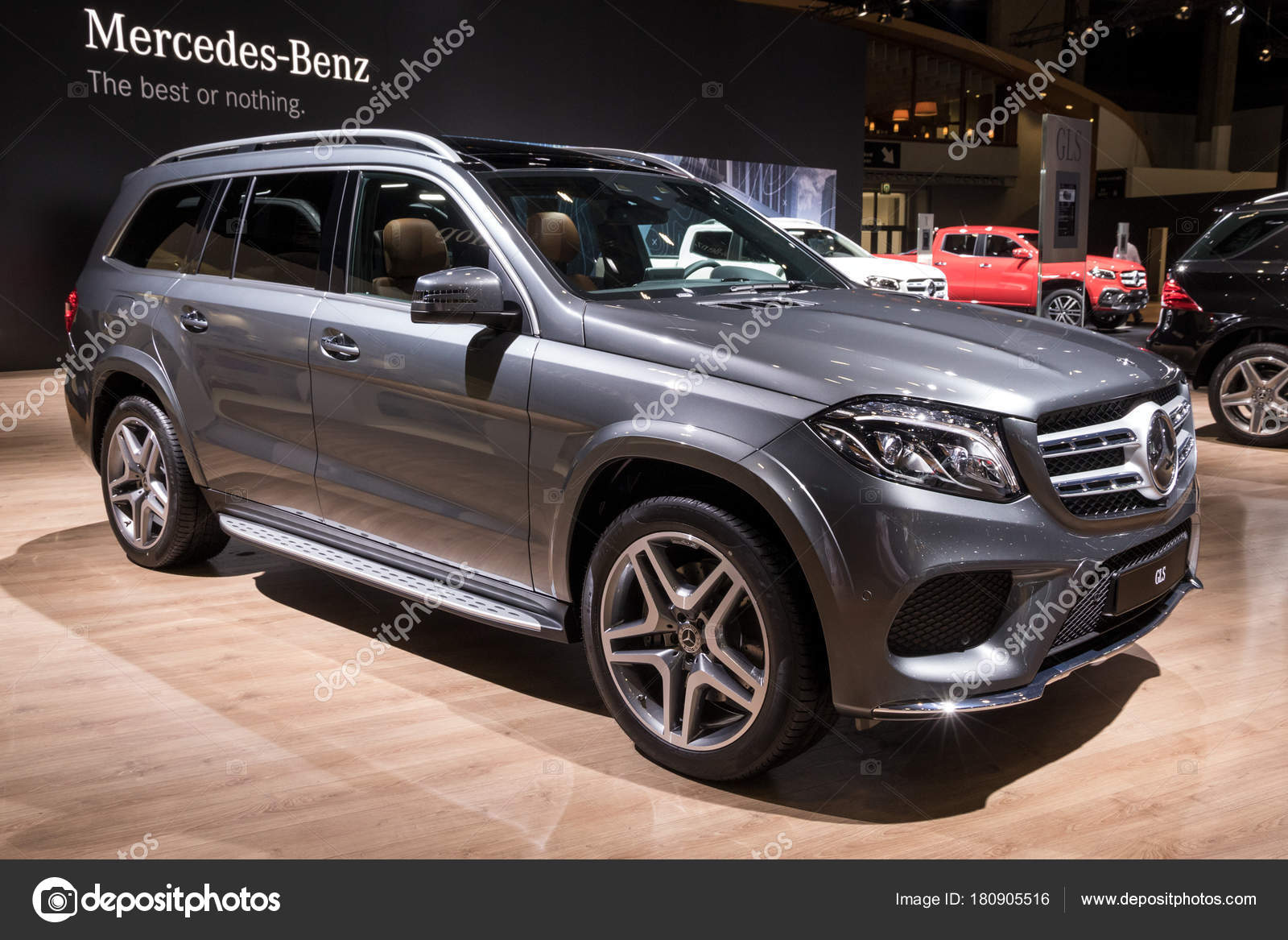 Bruselas Enero 2018 Coche Suv Tamaño Completo Lujo Mercedes