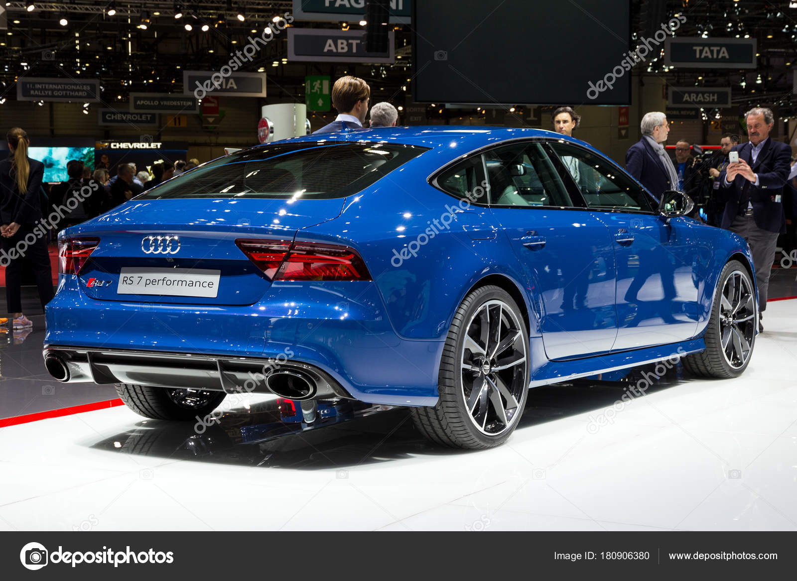 Geneva Switzerland March 2016 Audi Rs7 Performance Car Showcased