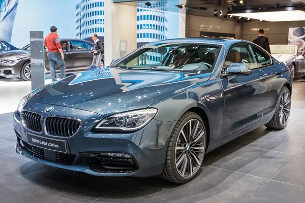 Genf Schweiz März 2016 Bmw 640D Xdrive Coupé Auf Dem — Stockfoto