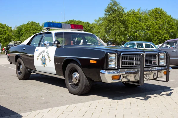Rosmalen Nizozemsko Května 2016 Auto Policie Ročník 1978 Dodge Monaco — Stock fotografie